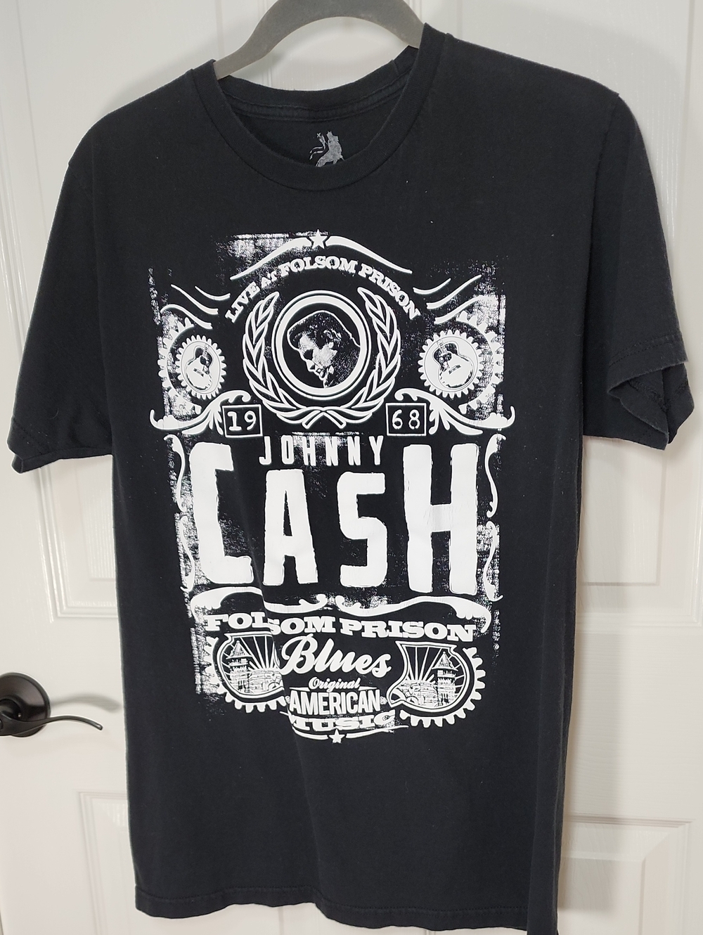 Zion Rootswear Black Johnny Cash Folsom Prison Blues Tee